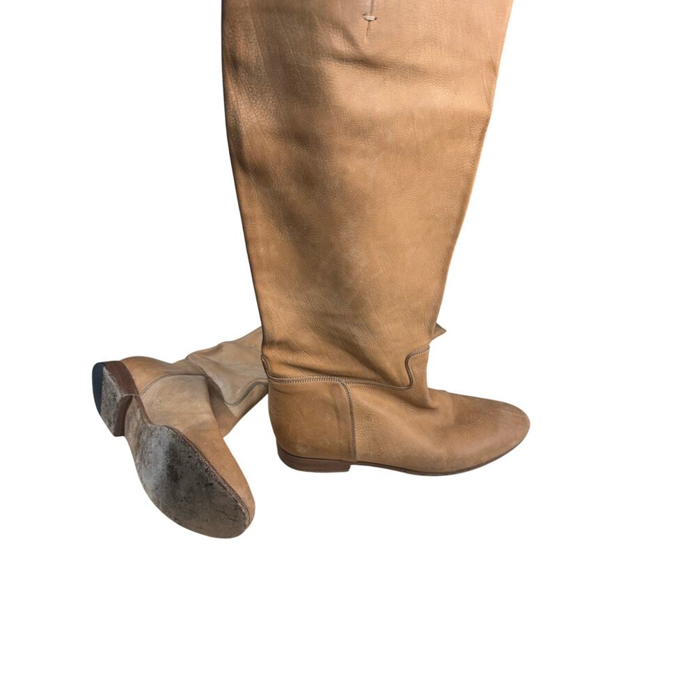 Vintage Franco Martini soft leather knee boots size 37.5